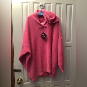 Pink knit,3x $10.has hood